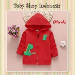 large LK172 Jaket Anak Import Murah Jaket Hoodie Anak Dino Merah